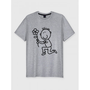  Tricou cuplu Cuplu cu o floare. Photo 2